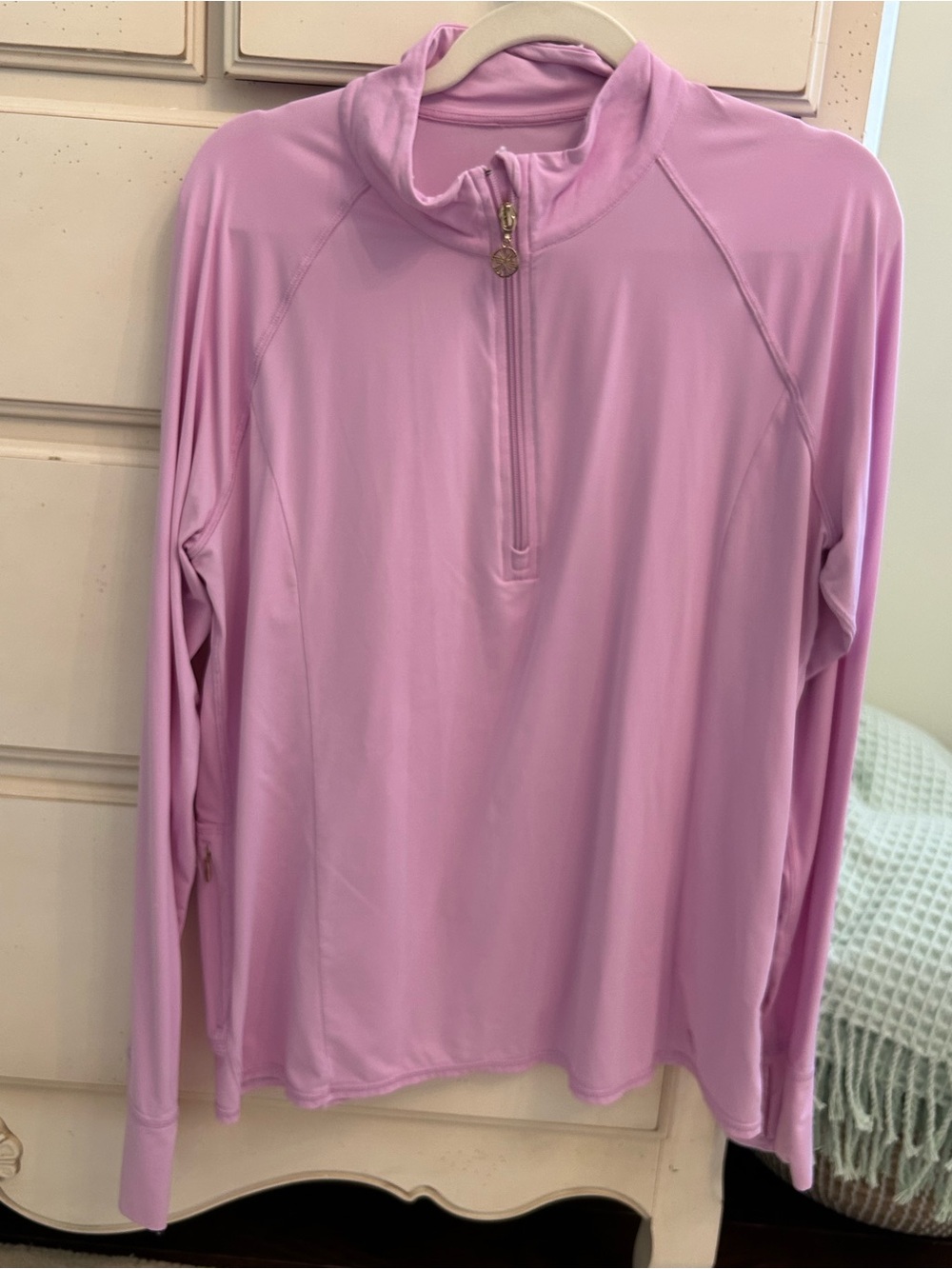 Lilly Pulitzer lilac Quarter-Zip Performance Pullover Luxletic